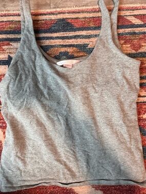 Victoria's Secret Light Gray Scoop Tank Top